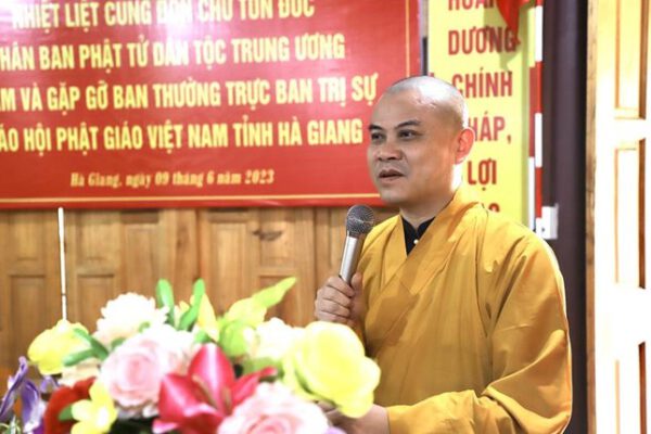 Phân ban Phật tử Dân tộc T.Ư thăm Ban Trị sự Phật giáo tỉnh Hà Giang