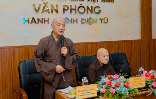 Văn phòng II Trung ương Giáo Hội báo cáo công tác Phật sự tại Hội nghị giao ban