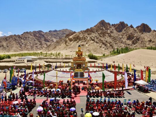 Trung tâm Thiền Quốc Tế Đại Giác khánh thành tượng Phật vì hòa bình thế giới tại Leh, Ấn Độ
