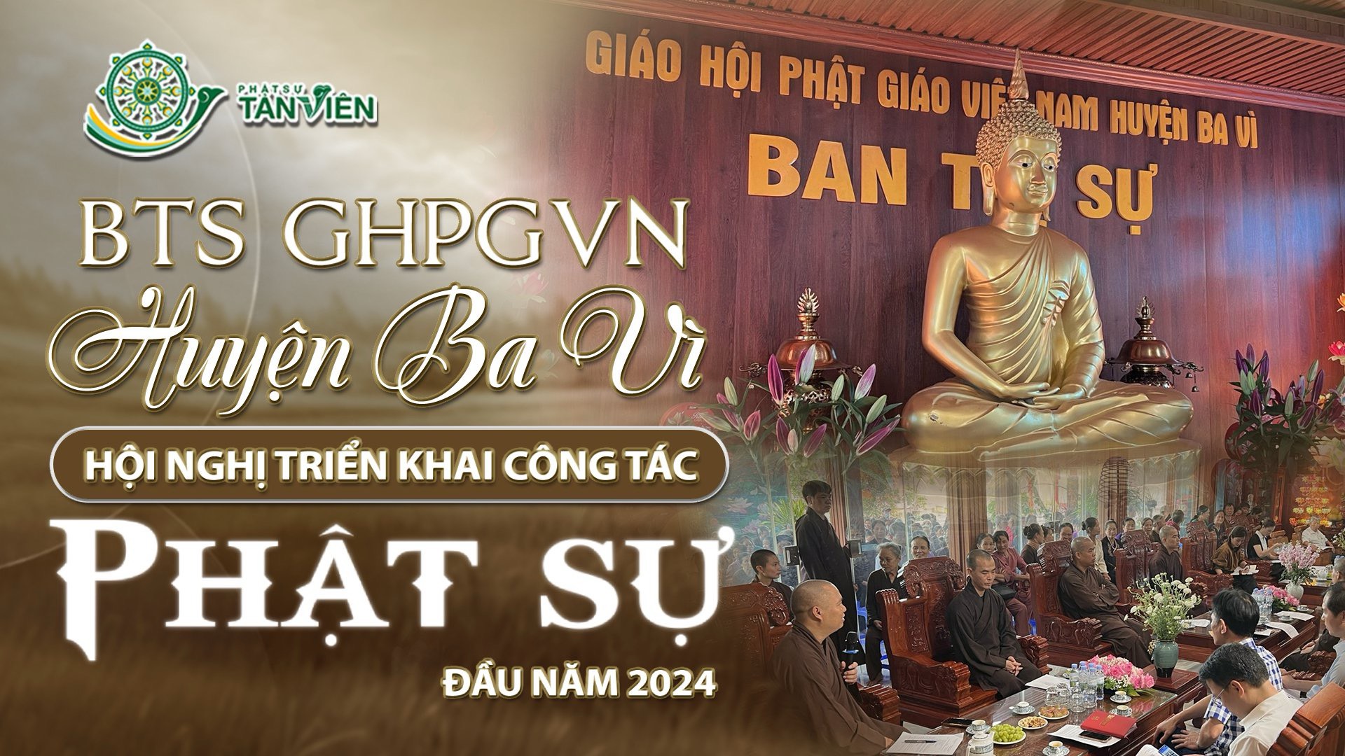 Hội nghị triển khai công tác Phật sự GHPGVN Huyện Ba Vì