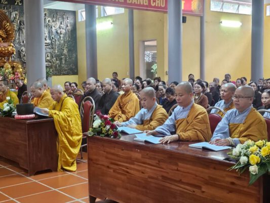 Sáng ngày 4/7 tại chùa An Vinh - Hạ trường GHPGVN tỉnh Tuyên Quang trang nghiêm tổ chức lễ khai pháp khóa An cư Kiết hạ PL.2568 - DL.2024