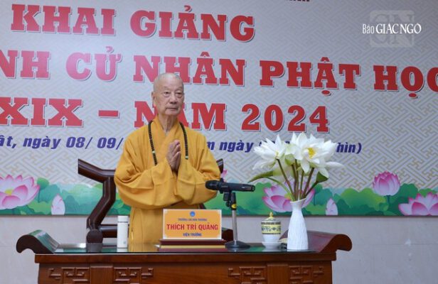 Hội đồng Điều hành Học viện Phật giáo VN tại TP.HCM đã tổ chức Lễ khai giảng năm học mới 2024-2025 cho tân sinh viên khóa XIX, tại cơ sở II